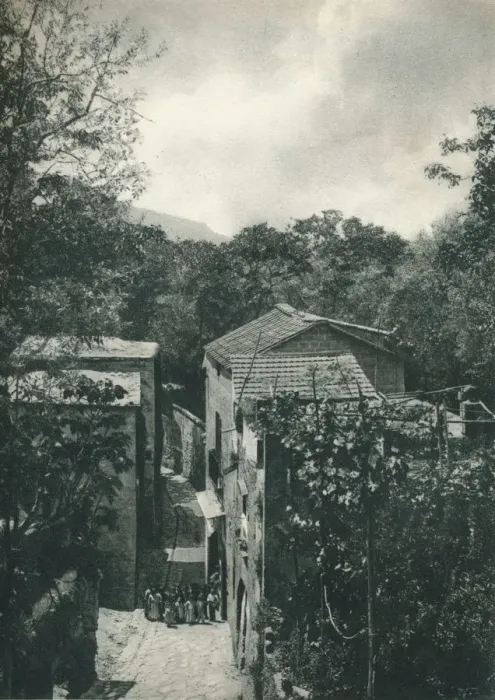 Framed Print : Narrow street, Capri, Italy, 1927. Artist: Eugen Poppel