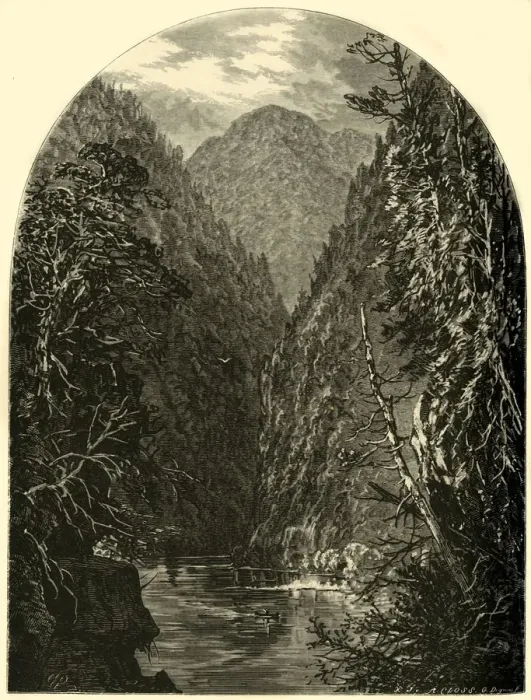 Framed Print : Narrows near Lewistown, 1874. Creator: Adolf Closs Framed Print : Narrows near Lewistown, 1874. Creator: Adolf Closs