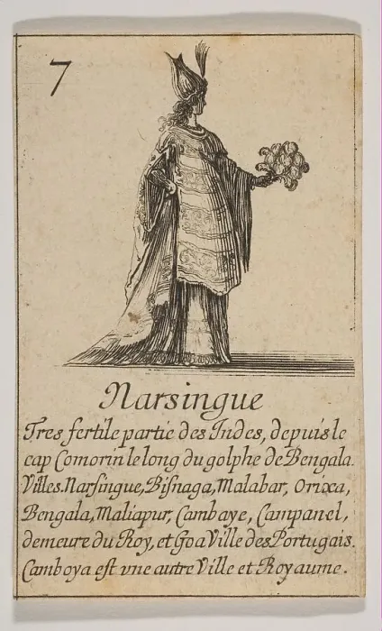 Framed Print : Narsingue, 1644. Creator: Stefano della Bella Framed Print : Narsingue, 1644. Creator: Stefano della Bella