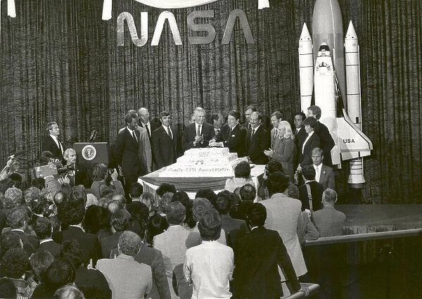 NASA Celebrates its 25th Anniversary, Washington, D.C., October 19, 1983. Creator: NASA