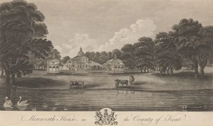 Framed Print : Nash Court in Boughton, in the County of Kent, from Edward Hasted s, The History and To... 1777-90. Creator: Anon Framed Print : Nash Court in Boughton, in the County of Kent, from Edward Hasted s, The History and To... 1777-90. Creator: Anon