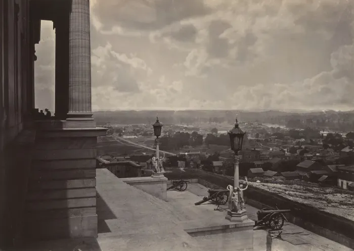 Framed Print : Nashville from the Capitol, 1860s. Creator: George N. Barnard Framed Print : Nashville from the Capitol, 1860s. Creator: George N. Barnard