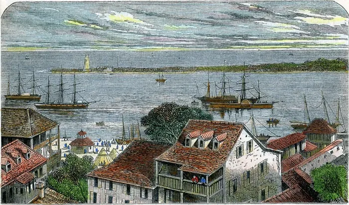 Framed Print : Nassau, Bahamas, c1880 Framed Print : Nassau, Bahamas, c1880