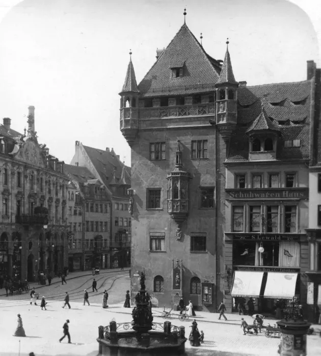 Framed Print : Nassauer Haus, Nuremberg, Bavaria, Germany, c1900. Artist: Wurthle & Sons Framed Print : Nassauer Haus, Nuremberg, Bavaria, Germany, c1900. Artist: Wurthle & Sons