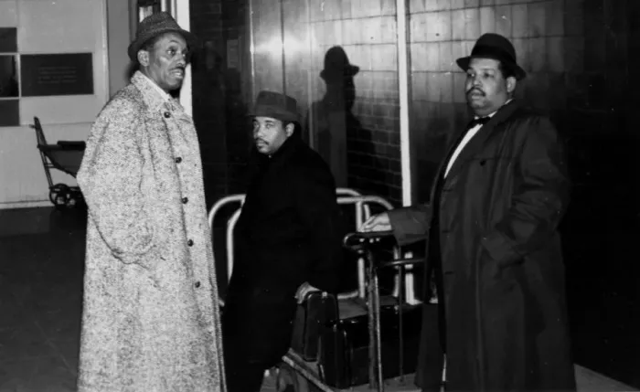 Framed Print : Nat and Cannonball Adderley, Royal Festival Hall, London, 1960. Creator: Brian Foskett Framed Print : Nat and Cannonball Adderley, Royal Festival Hall, London, 1960. Creator: Brian Foskett