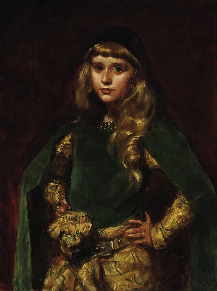 Natalie at Ten, 1887. Creator: Charles Emile Auguste Carolus-Duran