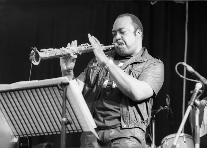 Framed Print : Nathan Davis, Pendley Jazz Festival, Hertfordshire, England, July 1985. Artist: Brian O Connor Framed Print : Nathan Davis, Pendley Jazz Festival, Hertfordshire, England, July 1985. Artist: Brian O Connor