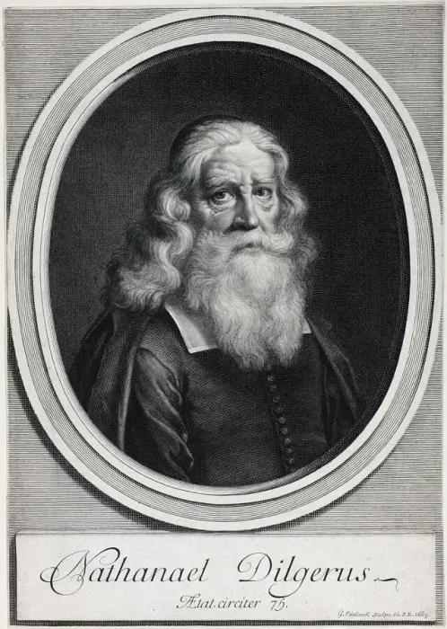 Framed Print : Nathanael Dilgerus, 1683. Creator: Gerard Edelinck Framed Print : Nathanael Dilgerus, 1683. Creator: Gerard Edelinck