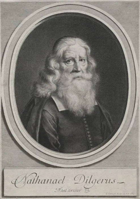 Framed Print : Nathanael Dilgerus, Minister of Danzig, 1683. Creator: Gerard Edelinck (French, 1640-1707) Framed Print : Nathanael Dilgerus, Minister of Danzig, 1683. Creator: Gerard Edelinck (French, 1640-1707)