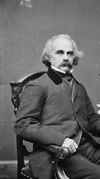 Nathaniel Hawthorne, between 1855 and 1865. Creator: Unknown
