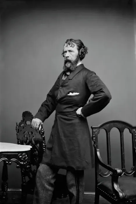 Framed Print : Nathaniel Parker Willis, between 1855 and 1865. Creator: Unknown Framed Print : Nathaniel Parker Willis, between 1855 and 1865. Creator: Unknown