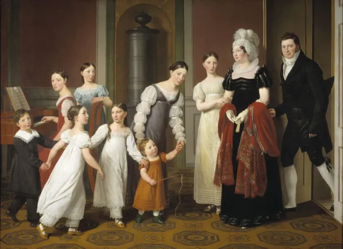 Framed Print : The Nathanson Family, 1818. Creator: Eckersberg, Christoffer-Wilhelm (1783-1853) Framed Print : The Nathanson Family, 1818. Creator: Eckersberg, Christoffer-Wilhelm (1783-1853)