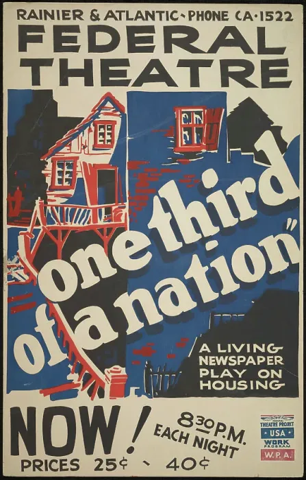 Framed Print : One Third of a Nation, Cincinnati, 1938. Creator: Unknown Framed Print : One Third of a Nation, Cincinnati, 1938. Creator: Unknown