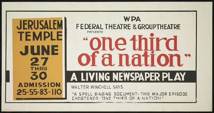 Framed Print : One Third of a Nation, New Orleans, 1938. Creator: Unknown Framed Print : One Third of a Nation, New Orleans, 1938. Creator: Unknown