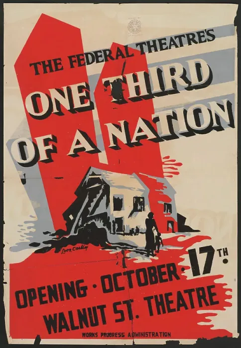 Framed Print : One Third of a Nation, Philadelphia, 1938. Creator: Leon Carlin Framed Print : One Third of a Nation, Philadelphia, 1938. Creator: Leon Carlin