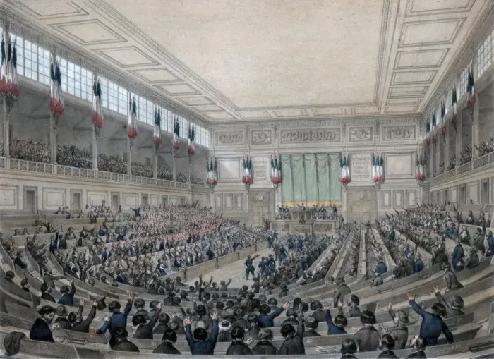 Framed Print : The National Assembly is in Permanence!, Paris, 15 May 1848. Artist: Victor Adam Framed Print : The National Assembly is in Permanence!, Paris, 15 May 1848. Artist: Victor Adam