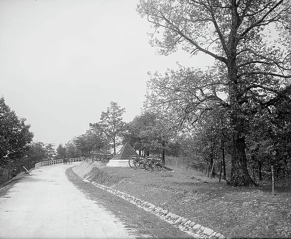 National Boulevard and Cannonball Monument, Missionary Ridge, Tenn. between 1900 and 1910. Creator: Unknown