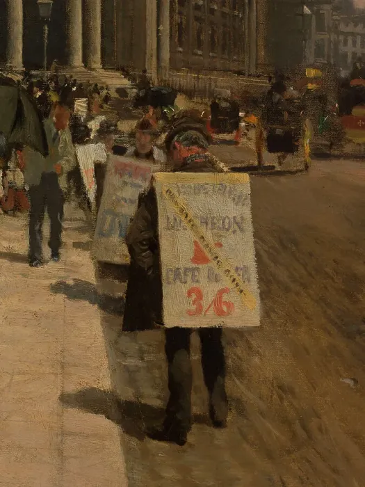 Framed Print : The National Gallery and St. Martin's Church (London), c1878. Creator: Giuseppe de Nittis Framed Print : The National Gallery and St. Martin's Church (London), c1878. Creator: Giuseppe de Nittis