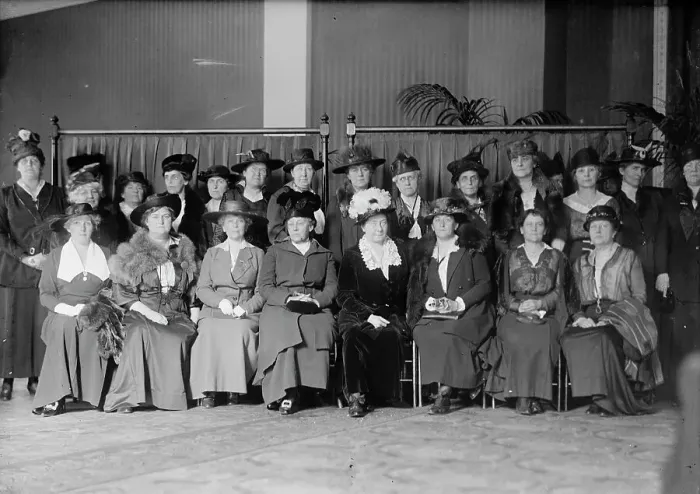 Framed Print : National League For Women's Service - Seated: Mrs. Ira Kip, East Orange, Nj; Mrs. Edward... 1917. Creator: Harris & Ewing. National League For Women's Service - Seated: Mrs. Ira Kip, East Orange, Nj; Mrs. Edward... 1917 Framed Print : National League For Women's Service - Seated: Mrs. Ira Kip, East Orange, Nj; Mrs. Edward... 1917. Creator: Harris & Ewing. National League For Women's Service - Seated: Mrs. Ira Kip, East Orange, Nj; Mrs. Edward... 1917