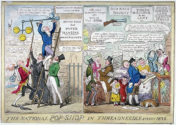 The national pop-shop in Threadneedle Street, 1826. Artist