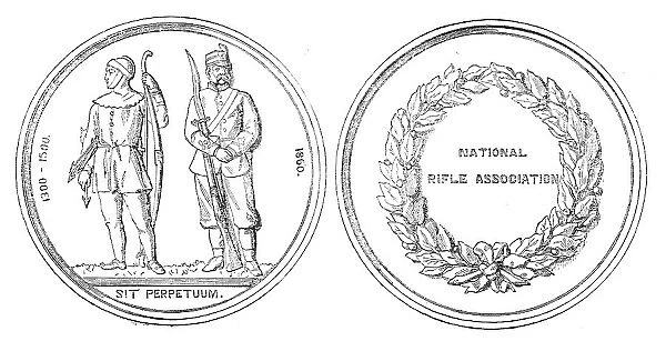 The National Rifle Association Prize Medal, 1860. Creator: Unknown