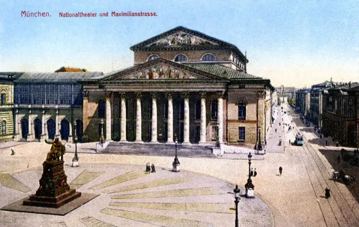 Framed Print : The National Theatre and Maximilian Strasse, Munich, Germany, 1925 Framed Print : The National Theatre and Maximilian Strasse, Munich, Germany, 1925