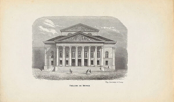 National Theatre Munich, Mid of the 19th century. Creator: Hébert, J. (active Mid of the 19th cen.)
