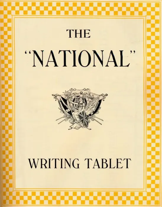 Framed Print : The National Writing Tablet, 1916. Artist: RH Stevens & Co Framed Print : The National Writing Tablet, 1916. Artist: RH Stevens & Co
