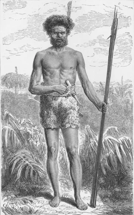 Framed Print : Native of Australia, c1885, (1890). Artist: Robert Taylor Pritchett Framed Print : Native of Australia, c1885, (1890). Artist: Robert Taylor Pritchett