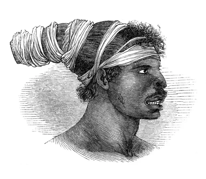 Framed Print : A native Australian, 1848 Framed Print : A native Australian, 1848