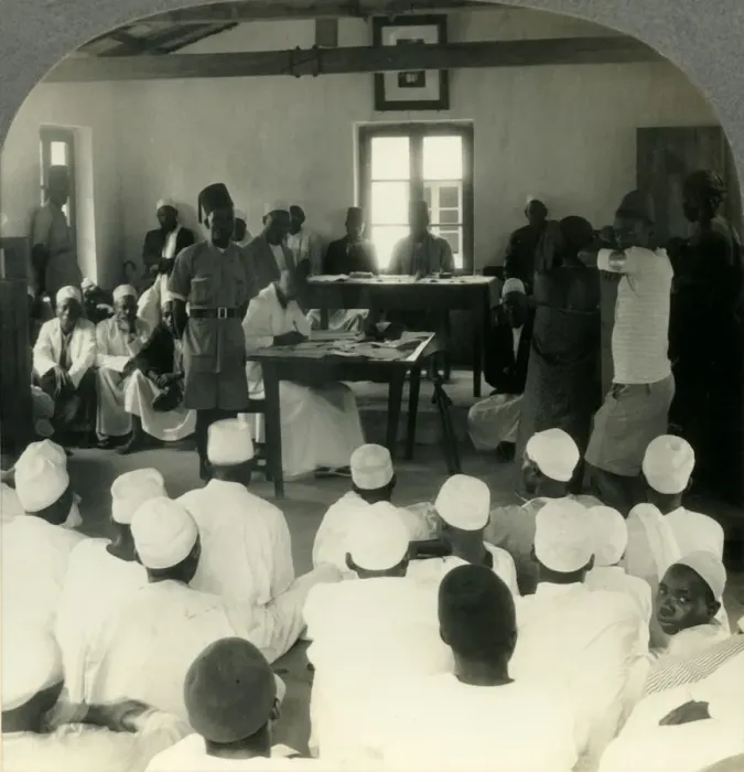 Framed Print : A Native Court in Ujili, Tanganyika Territory, Africa, c1930s. Creator: Unknown