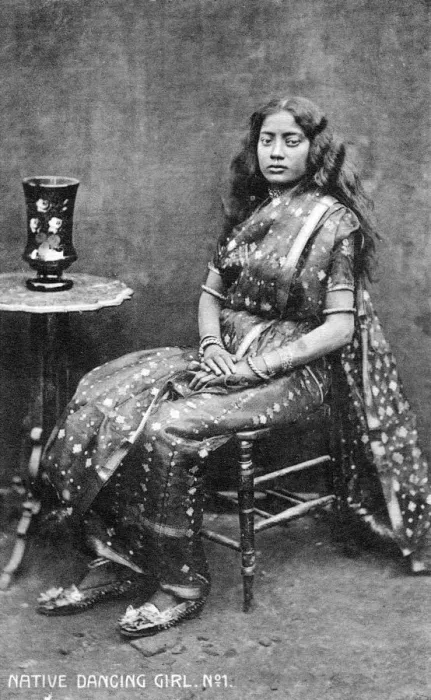 Framed Print : Native dancing girl, India, early 20th century Framed Print : Native dancing girl, India, early 20th century