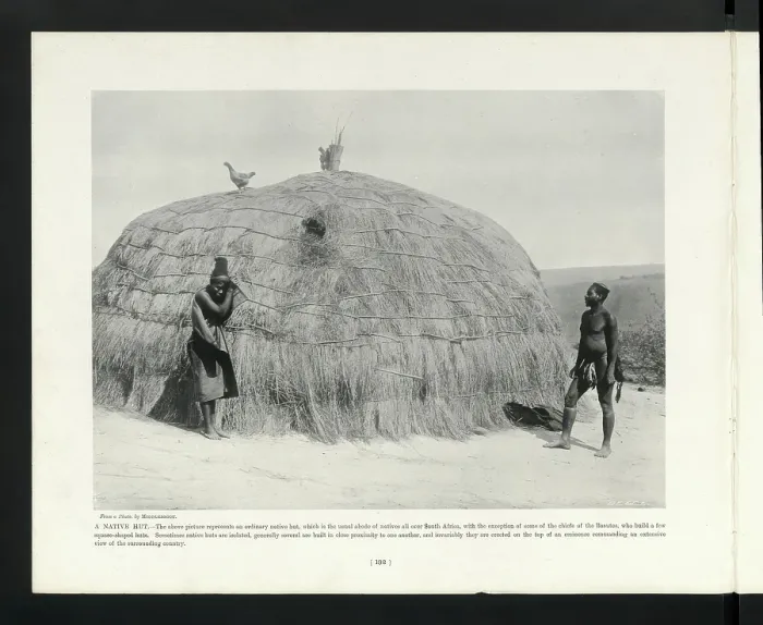 Framed Print : A Native Hut, South Africa, c1899. Creator: John Middlebrook Framed Print : A Native Hut, South Africa, c1899. Creator: John Middlebrook