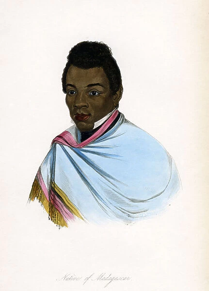 Native of Madagascar, c1850. Artist: James Prichard