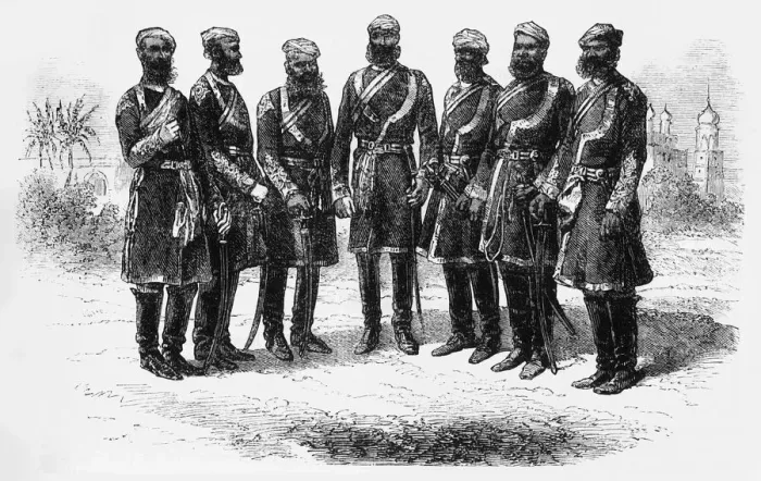 Framed Print : Native Officers of the Bengal Irregular Cavalry, c1891. Creator: James Grant Framed Print : Native Officers of the Bengal Irregular Cavalry, c1891. Creator: James Grant