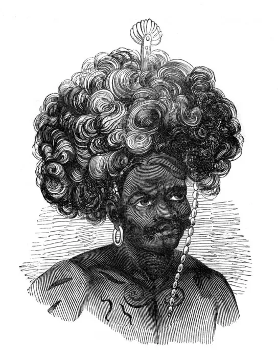 Framed Print : Native of the Papua Islands, 1848 Framed Print : Native of the Papua Islands, 1848