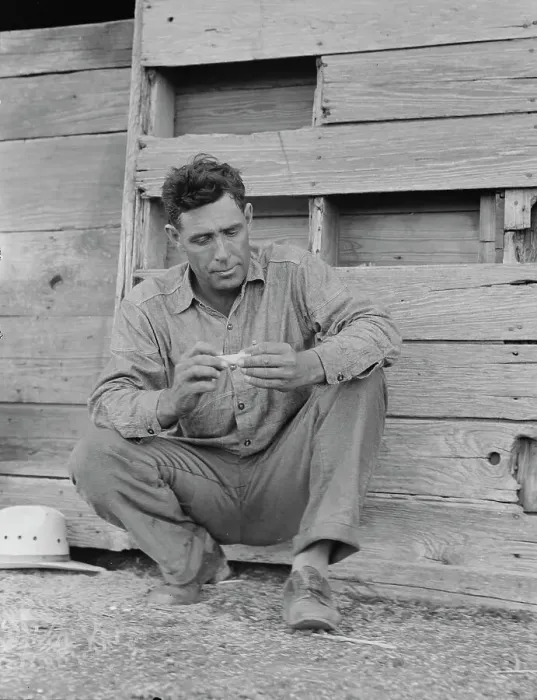Framed Print : Native Texan farmer on relief, Goodliet, Hardeman County, Texas, 1938. Creator: Dorothea Lange Framed Print : Native Texan farmer on relief, Goodliet, Hardeman County, Texas, 1938. Creator: Dorothea Lange