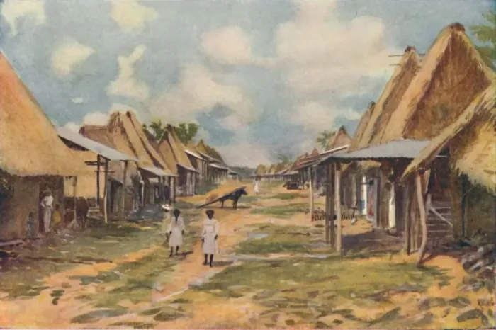 Framed Print : A Native Village, Panama, 1916. Artist: Panama Marine Framed Print : A Native Village, Panama, 1916. Artist: Panama Marine