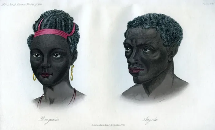 Framed Print : Natives of Benguela and Angola, 1848 Framed Print : Natives of Benguela and Angola, 1848