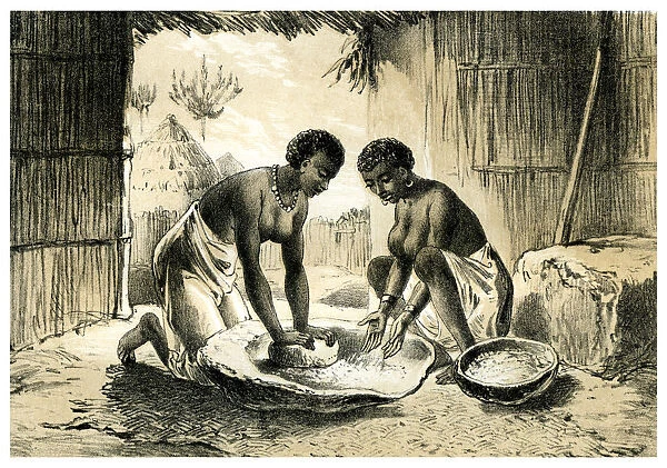 Natives Making Pombe, 1883