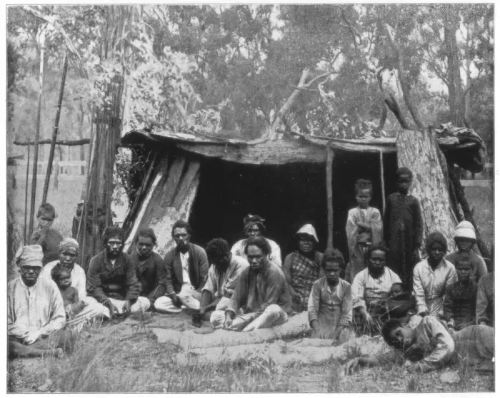 Framed Print : Natives of Queensland, Australia, late 19th century. Artist: John L Stoddard Framed Print : Natives of Queensland, Australia, late 19th century. Artist: John L Stoddard