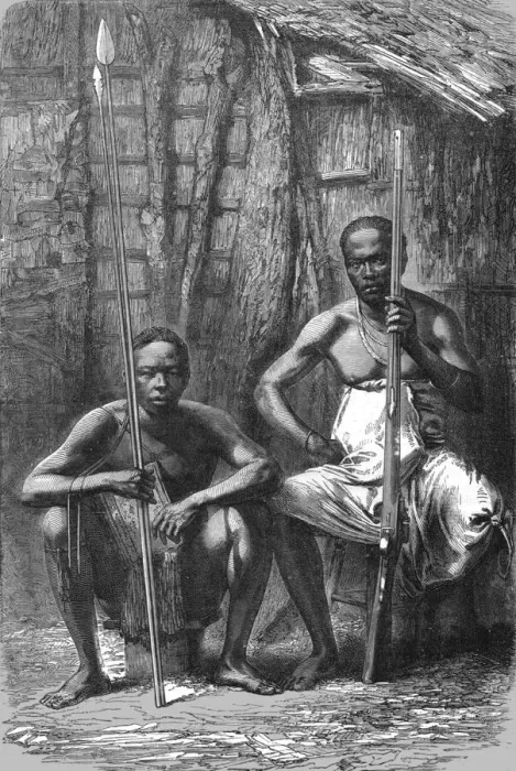 Framed Print : Natives of the Rovuma; The Finding of Dr. Livingstone, 1875. Creator: Henry Walter Bates Framed Print : Natives of the Rovuma; The Finding of Dr. Livingstone, 1875. Creator: Henry Walter Bates