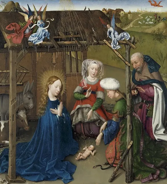 Framed Print : The Nativity, 1434. Creator: Jacques Daret
