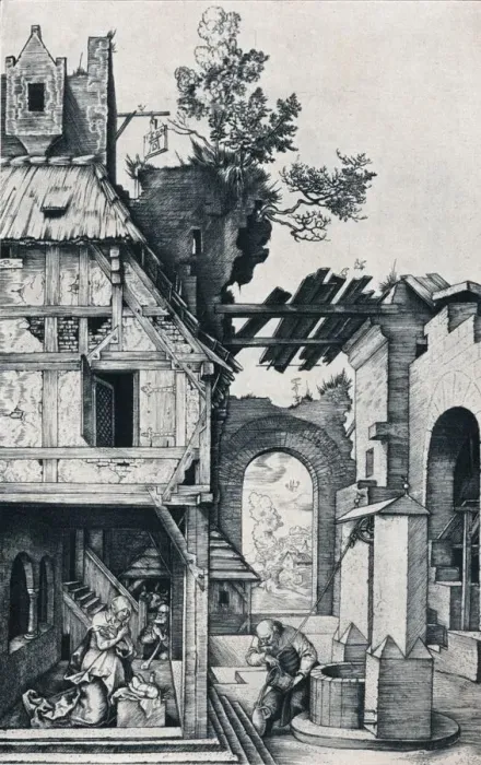 Framed Print : The Nativity, 1504 (1906). Artist: Albrecht Durer Framed Print : The Nativity, 1504 (1906). Artist: Albrecht Durer