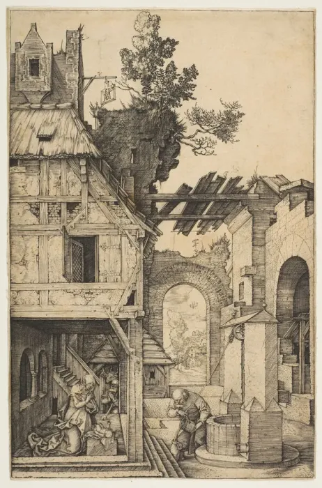 Framed Print : The Nativity, 1504. Creator: Albrecht Durer Framed Print : The Nativity, 1504. Creator: Albrecht Durer