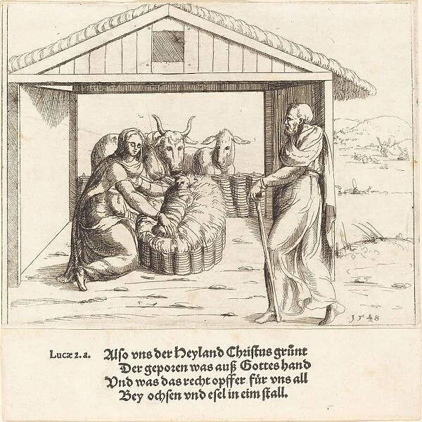 The Nativity, 1548. Creator: Augustin Hirschvogel