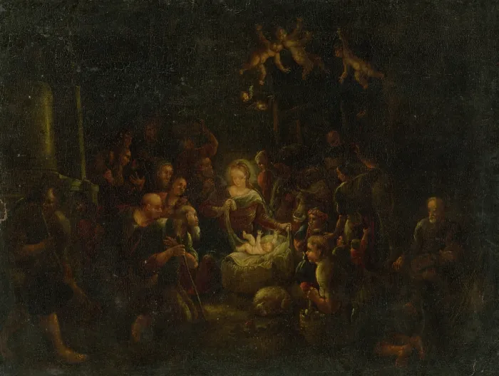 Framed Print : Nativity, 1750-1800. Creator: Unknown