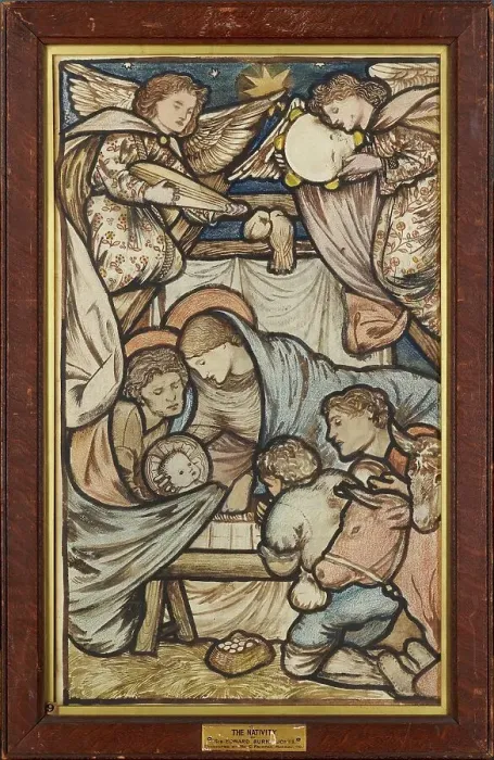 Framed Print : The Nativity, 1863. Creator: Sir Edward Coley Burne-Jones Framed Print : The Nativity, 1863. Creator: Sir Edward Coley Burne-Jones