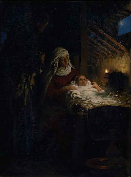 Framed Print : Nativity, 1890. Artist: Repin, Ilya Yefimovich (1844-1930) Framed Print : Nativity, 1890. Artist: Repin, Ilya Yefimovich (1844-1930)