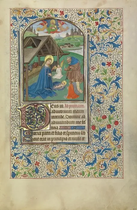 Framed Print : The Nativity; Arenberg Hours, early 1460s. Creator: Willem Vrelant Framed Print : The Nativity; Arenberg Hours, early 1460s. Creator: Willem Vrelant